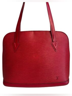 Louis Vuitton Epi Lussac Castilian Red Shoulder Bag